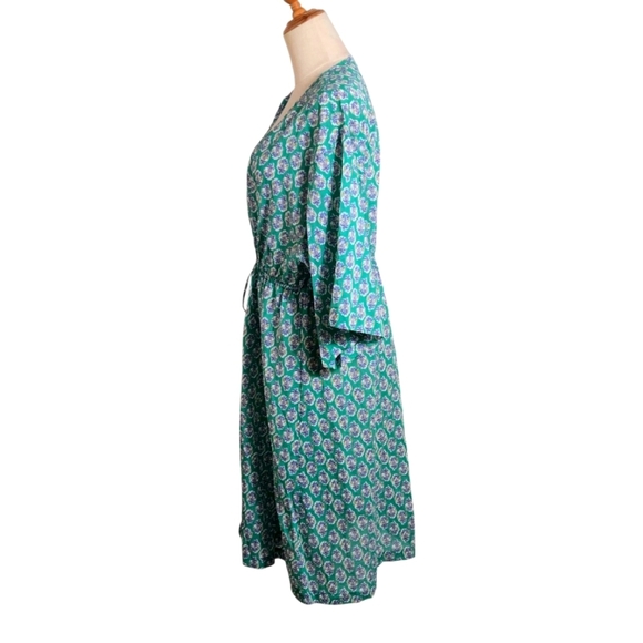 J. Crew Green Beach Coverup with Tassel Tie Waist - Picture 5 of 6